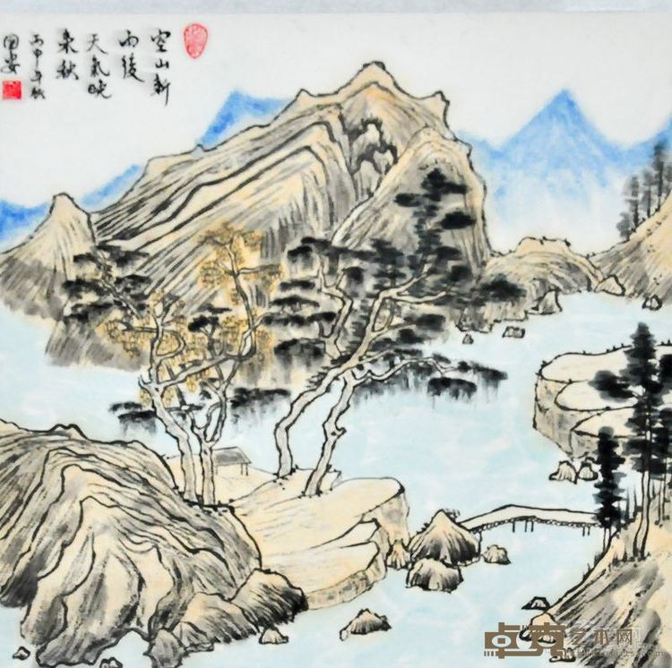 谈国安展览作品
