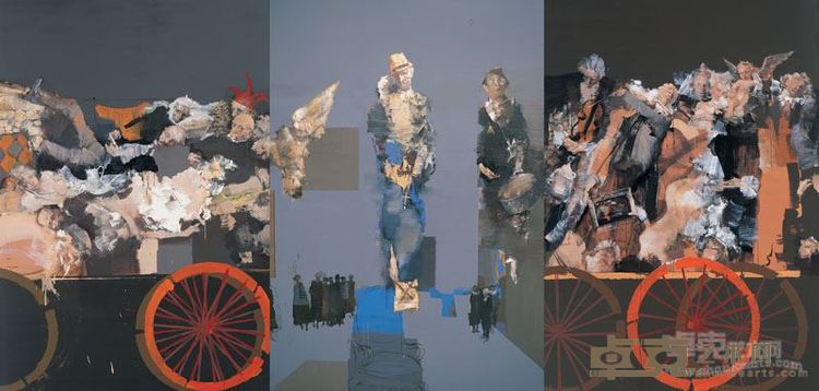 俞晓夫－《巴黎艺术大逃亡之奥赛》198X138cmx3