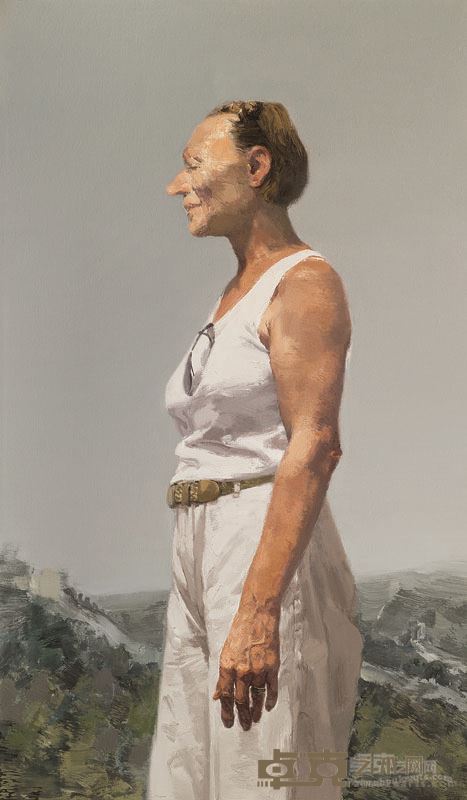 张文惠  游人之一 .120x70CM 2010