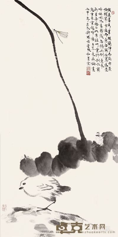 【写意作品】八大与白石对话之一