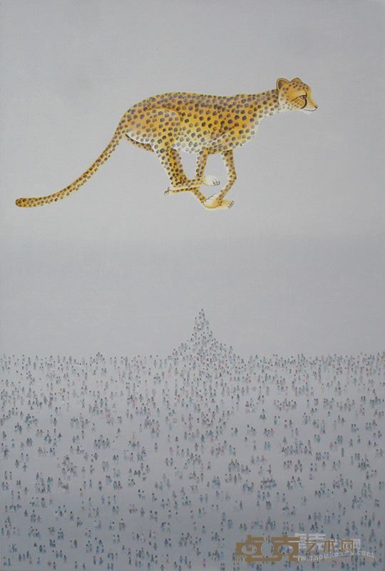 《猎豹-97-2014》141.5x210cm布面油彩2014