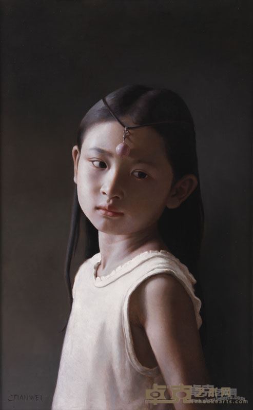 吴剑伟《八岁的记忆》    56x35cm
