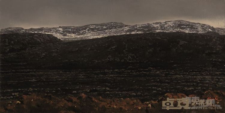 顾天龙《风景 》 布面油画 30x60cm 2016年