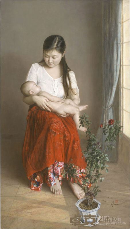 蔡杰《幸福时光》尺寸85x150cm2012年