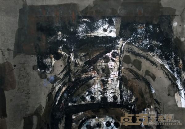 《墨色4》  钟曦 30x42cm 2015年