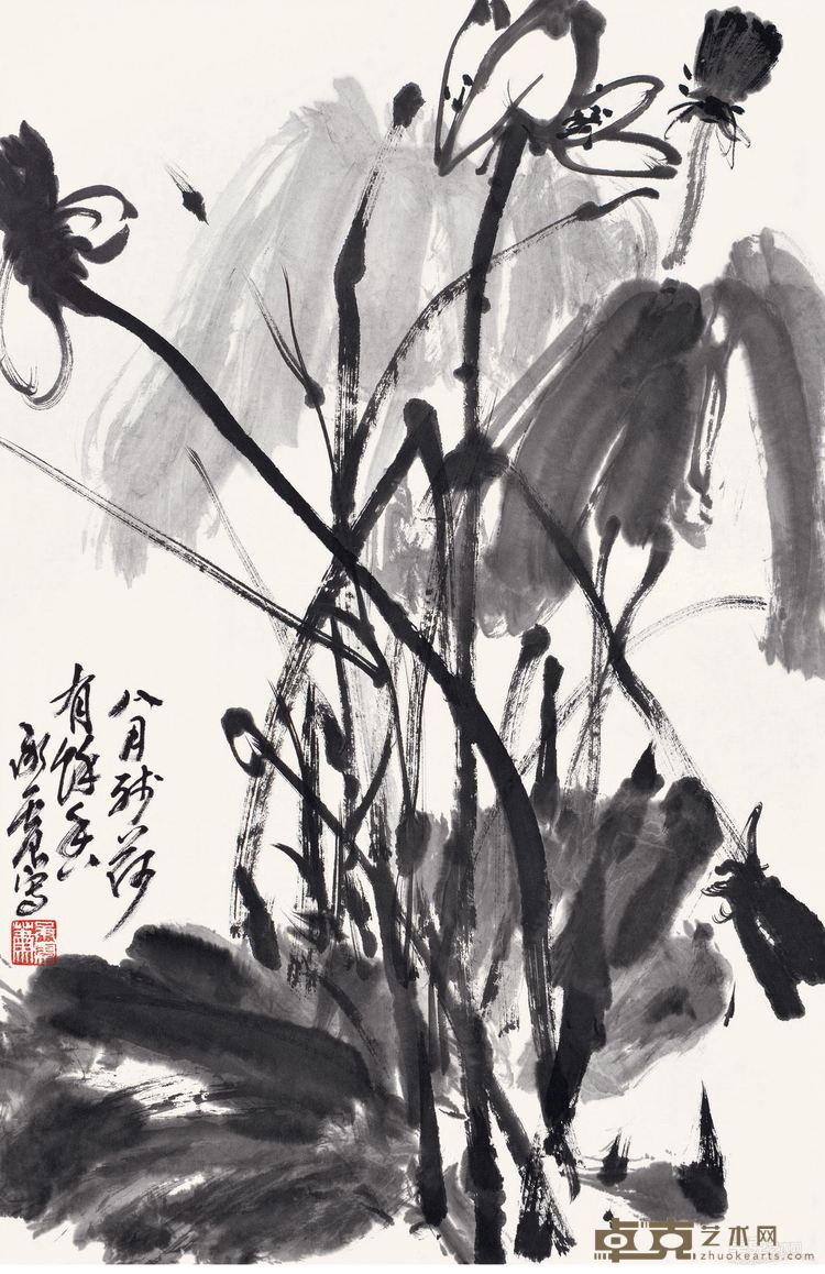 八月残荷有余香 97×60cm