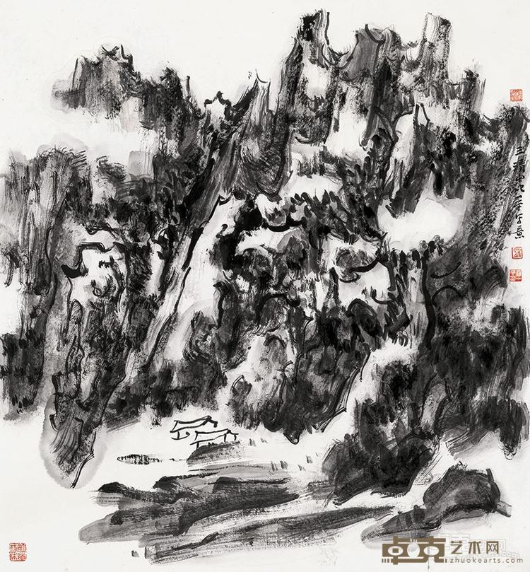 自喜三清无俗韵 97cm×90cm   2016年