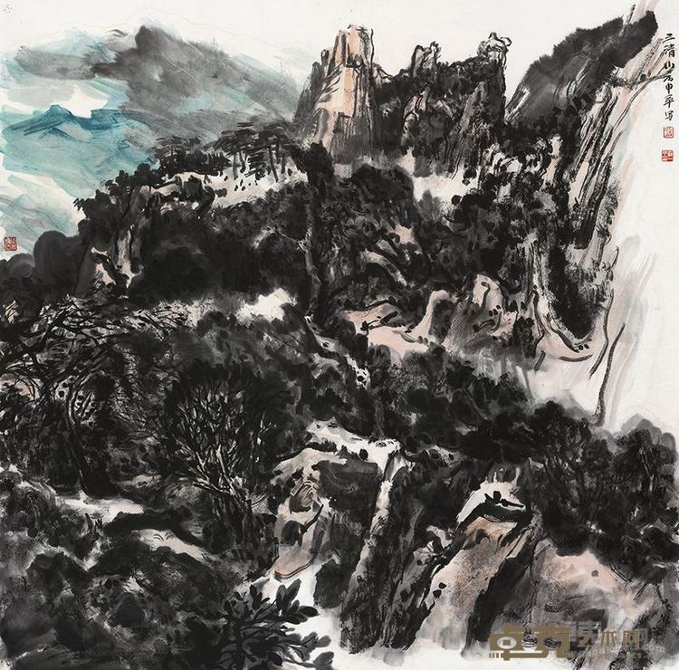 峰峰皆在碧虚中 124cm×124cm   2016年