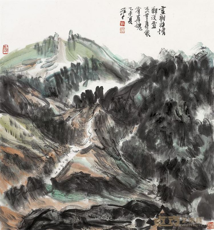 画到神情飘没处 70cm×70cm   2015年