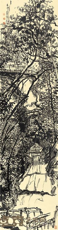 鼎湖山系列-2  247cm×62cm   2015年—2016年