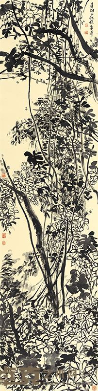 鼎湖山系列-3  247cm×62cm   2015年—2016年