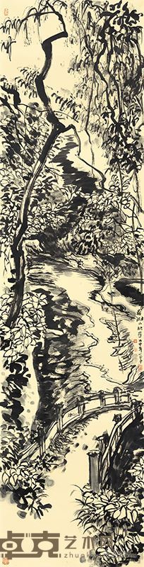 鼎湖山系列-4  247cm×62cm   2015年—2016年