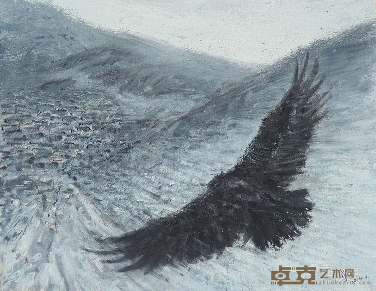 遥远之地-海拔四千米No.3 布面油画 114×146cm  2013