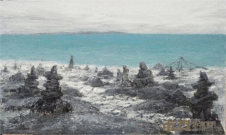 遥远之地-青海湖2 布面油画 120×200cm 2013