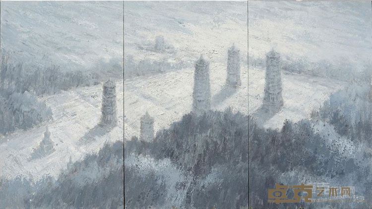 遥远之地-银山2 布面油画 270×150cm 2015