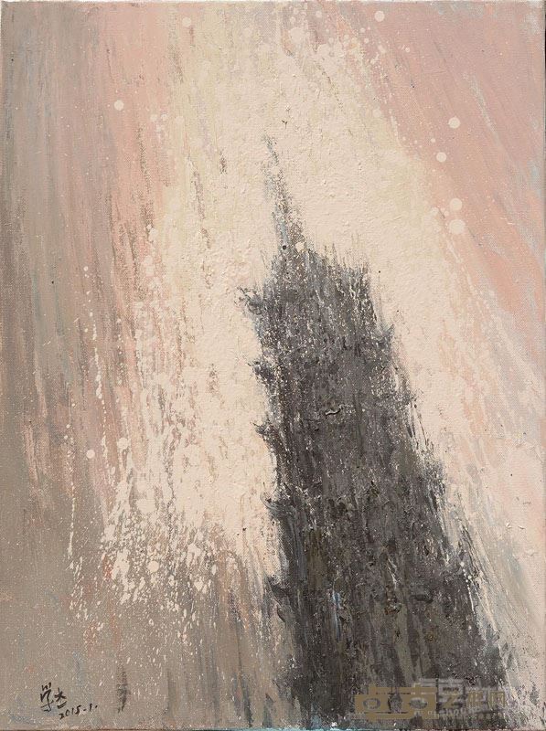 失重-34 布面油画 80×60cm 2014