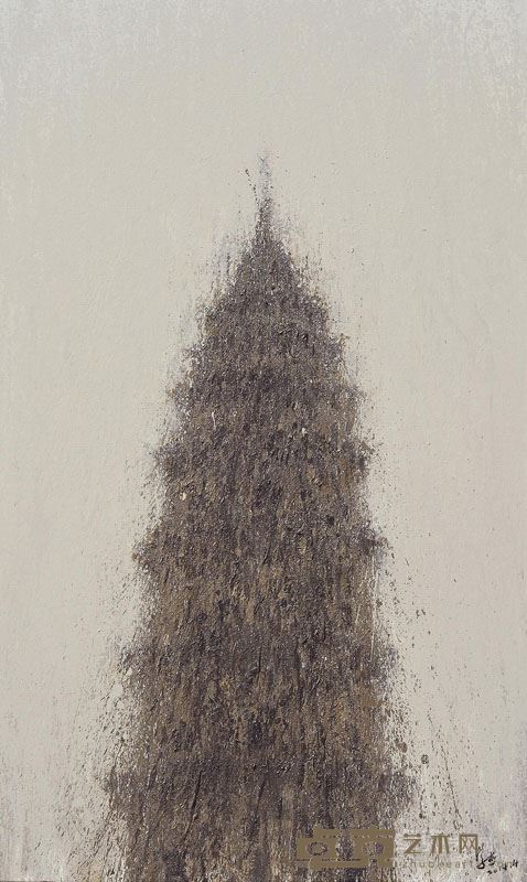 塔-05 布面油画 150×90cm 2014