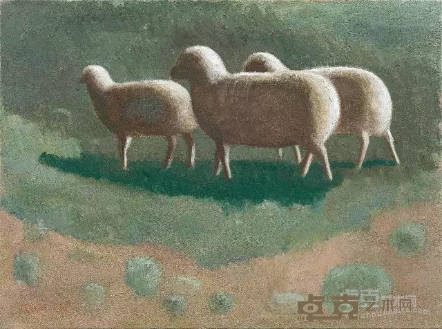 段建伟 羊 2016 布面油画 60×80cm