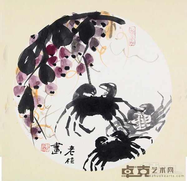 南国寻梦 《国画小品之十四》 38×38cm