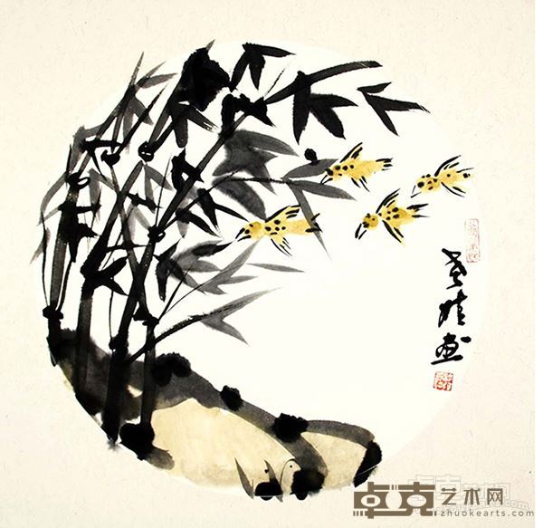 南国寻梦  《国画小品之十一》 50×50cm