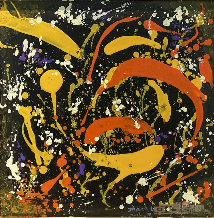 张莉《鱼》50x50cm布面油画2016