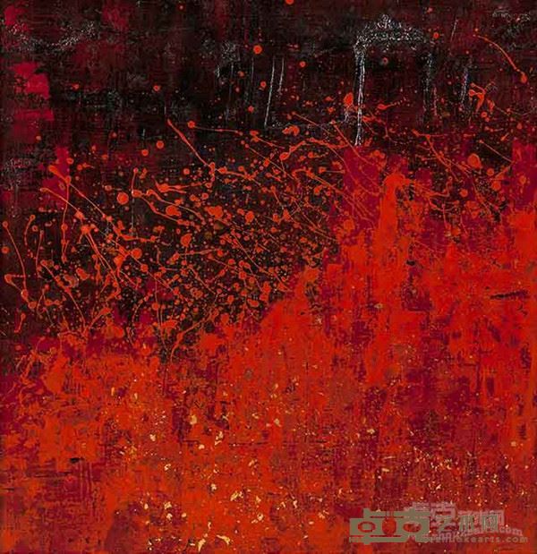 陈志强《焰》59×59cm
