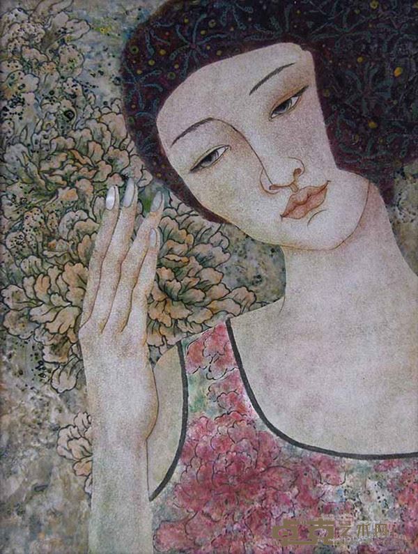 宋洁红 《花涧》 40x30cm