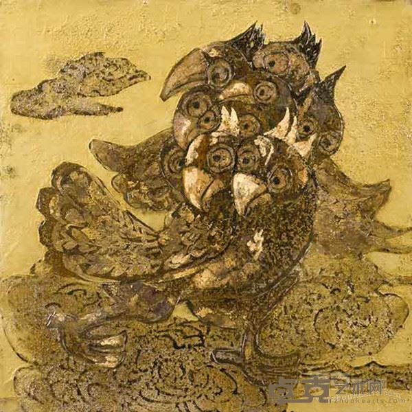 童燕康《鸟语》40×40cm