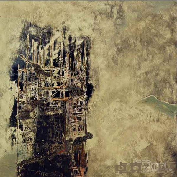 韦月《筑梦》60×60cm