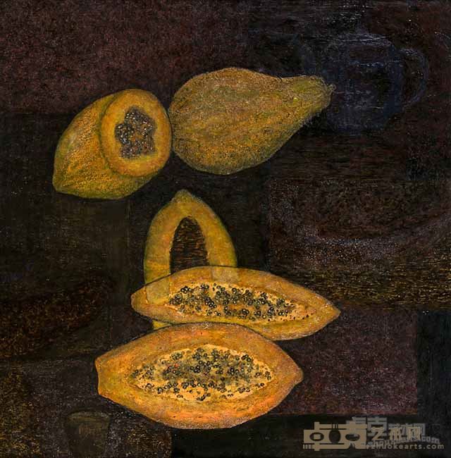 黄慧君《凉夏》120×120cm