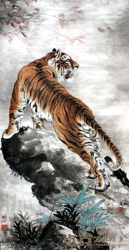 红枫立虎
