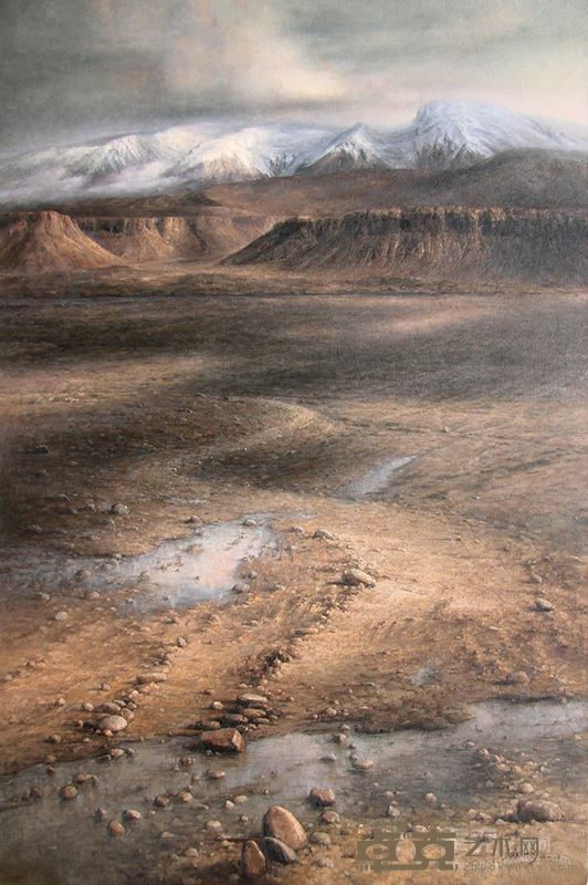 魏海彬  故道雪山 120×80cm  2012年