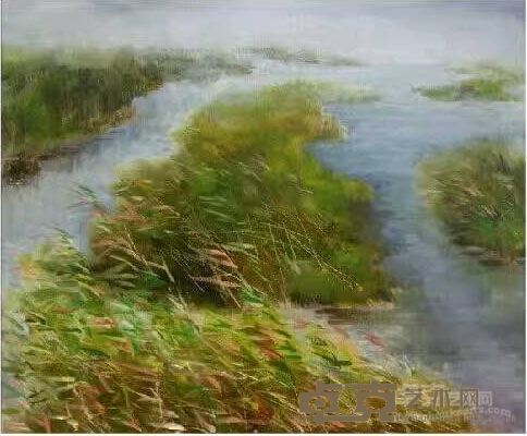 蔣春芳  《湿地清秋》 50 cm×60cm 布面油画 2016