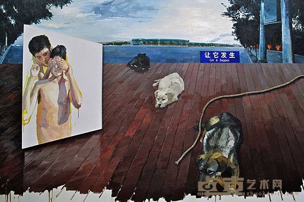 房间－让它发生   布面油画   200cmX300cm   2014 - 复件