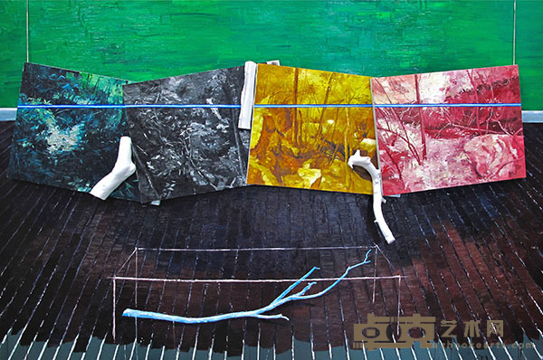 房间－适度的风景 布面油画 200cmX300cm 2014 - 复件