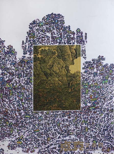 陈俊-《经典  今典NO.9》-160×118cm-宣纸 水墨 丙烯 矿物色-2015
