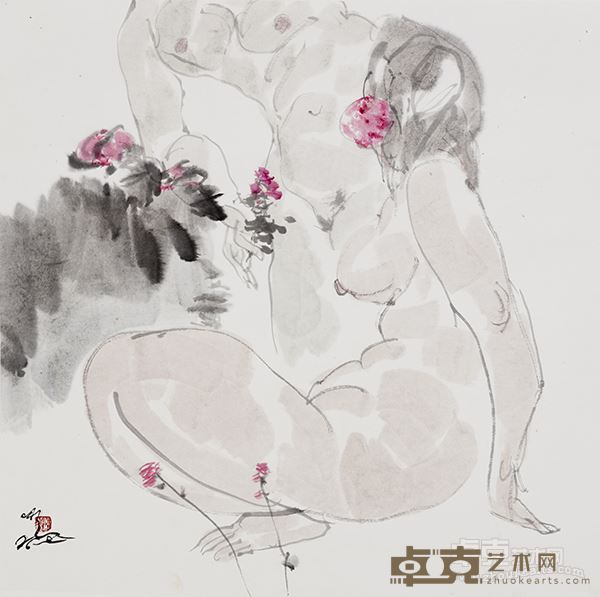对开人体 69×69cm-2