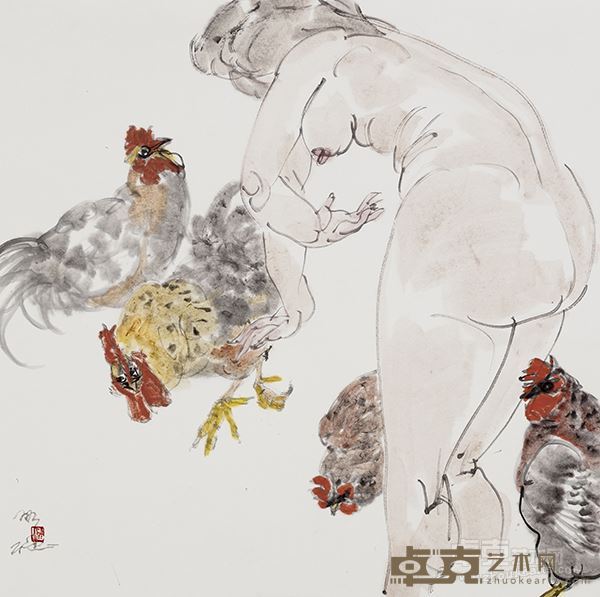 对开人体 69×69cm-6