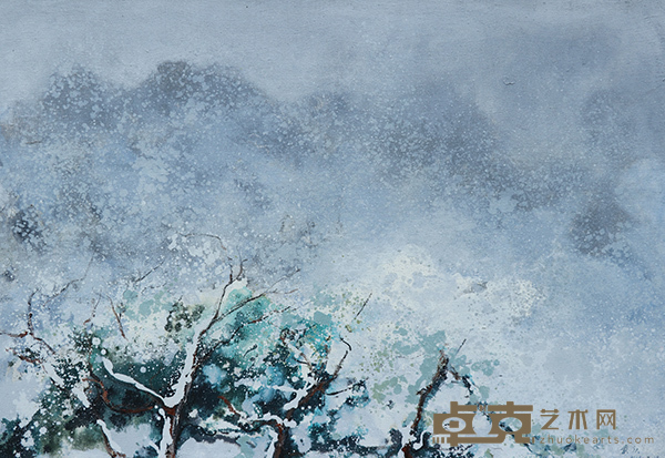 雪漫青松