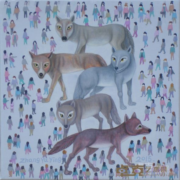 《世界WL-2015》30x30cm布面油彩2015