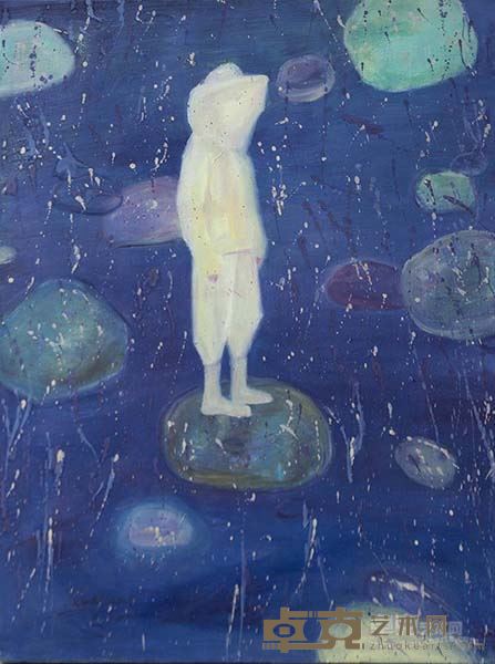 薛扬 浮游的躯壳 布面油画 80×60cm 2015年