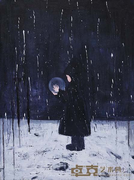 薛扬 被裹挟的记忆之二 布面油画 80×60cm 2016年