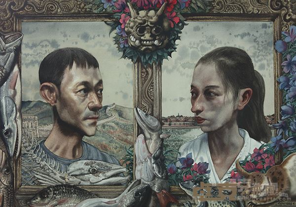 恋曲  纸上水彩 （78X108CM）2016