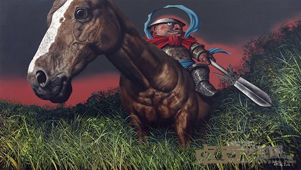 陈流《聆风》 布面油画 160X90(2014)