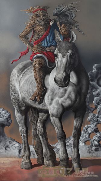 陈流《捕风》160X90 布面油画 2013年