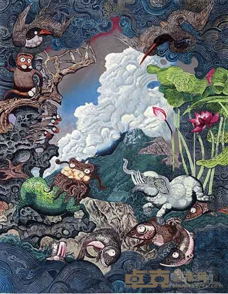 彩云南 70X90.5cm 油转版 2016