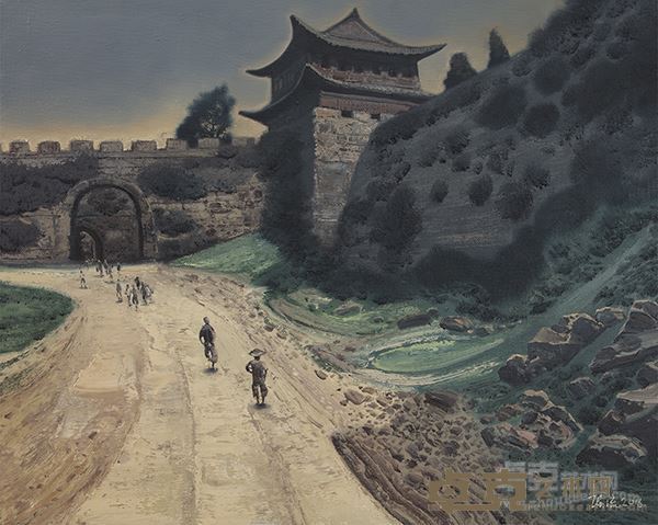 陈流《昆明往事-小东门》（60X75）cm 布面油画 2016年