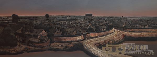 陈流《昆明往事-记忆》布面油画（160X60）cm 2016年