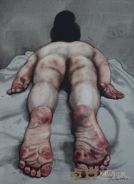 人体写生3 纸上水彩（55X75CM）2016