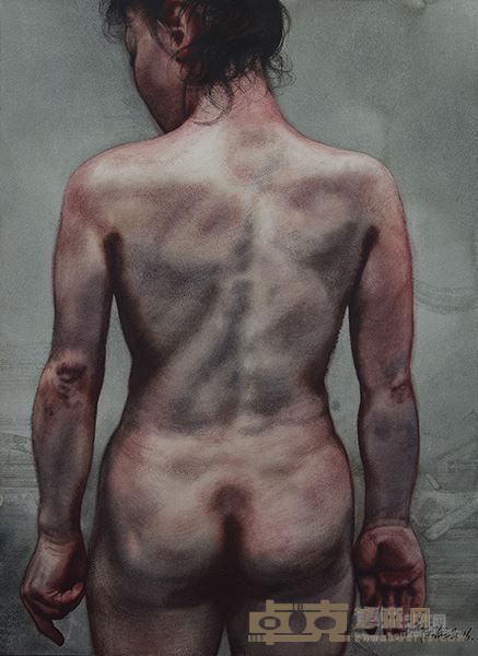 人体写生1 纸上水彩（55X75CM）2016
